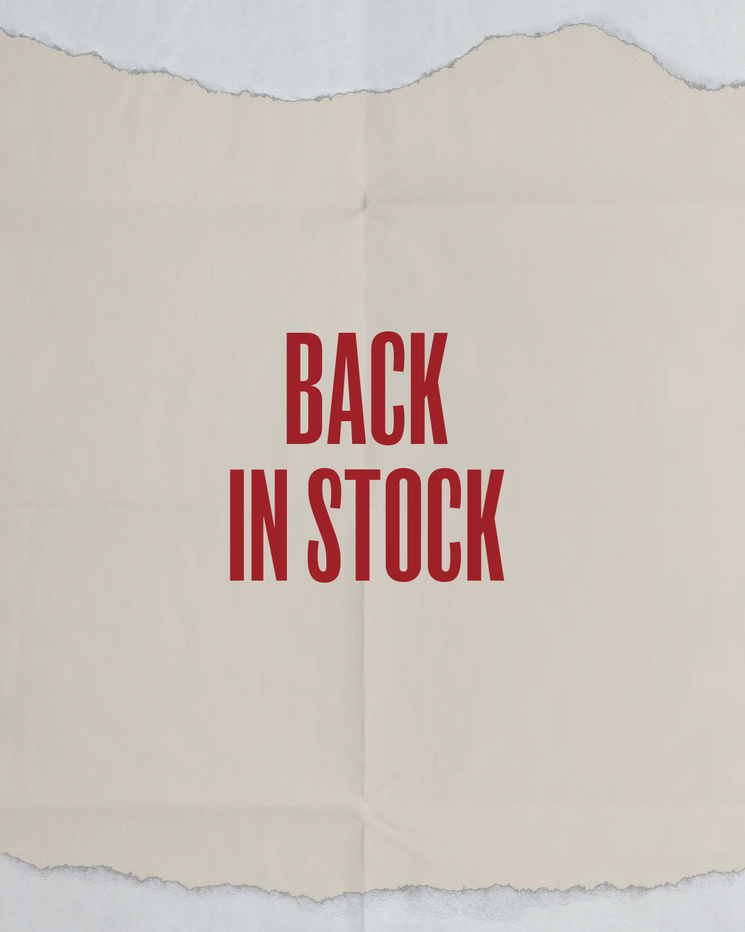 Back in Stock