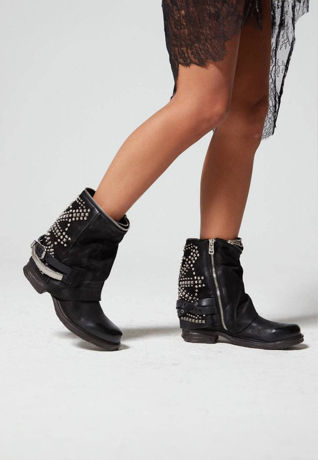 Botines Negros Botines As98 Mujer BOTIN BLUR NEGRO