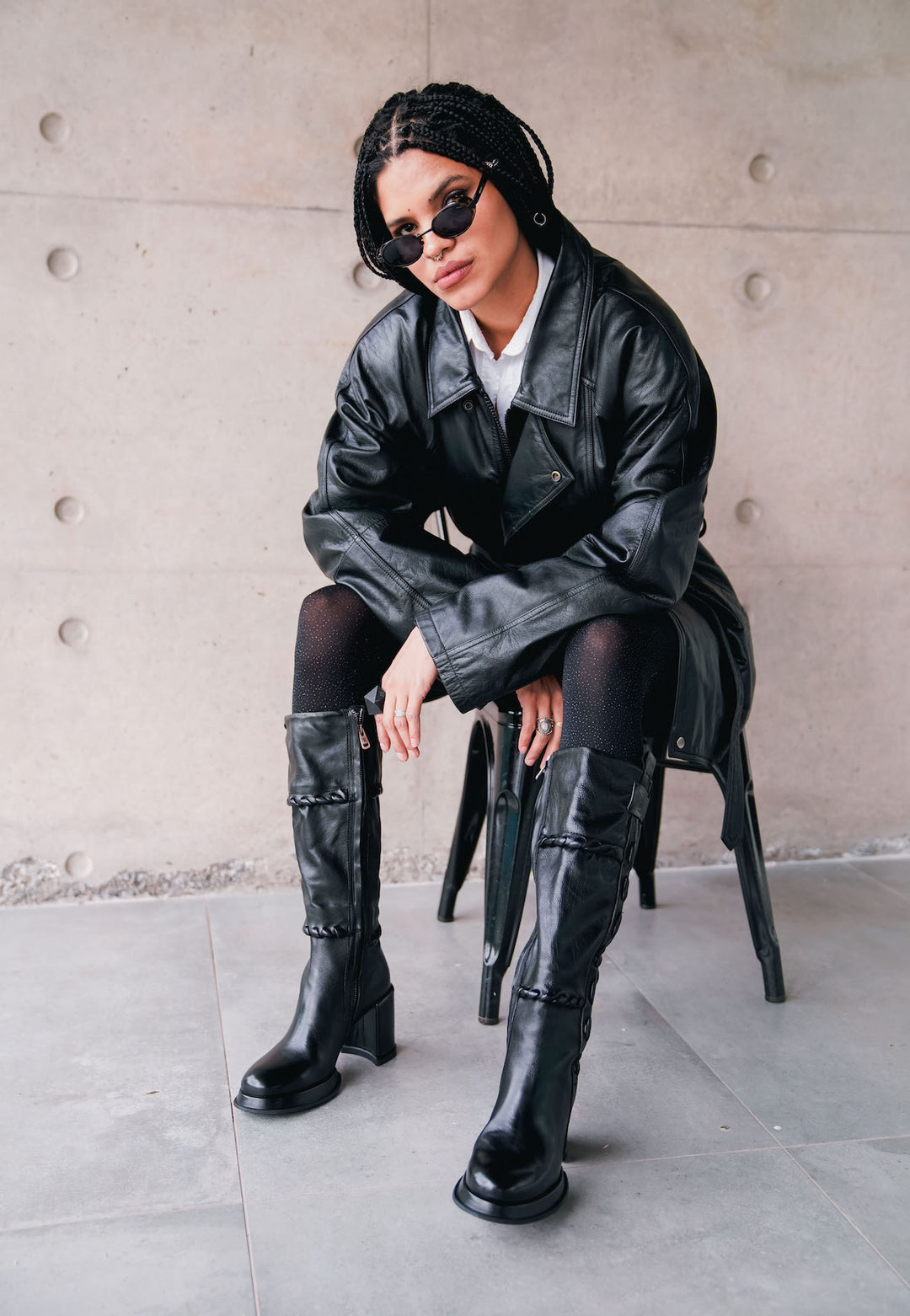 BOTA BRAID NEGRO
