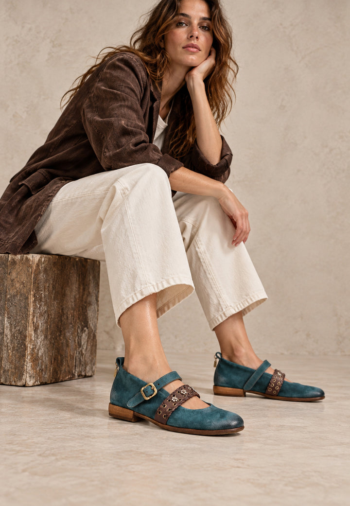 MOCASIN NIKA TEAL