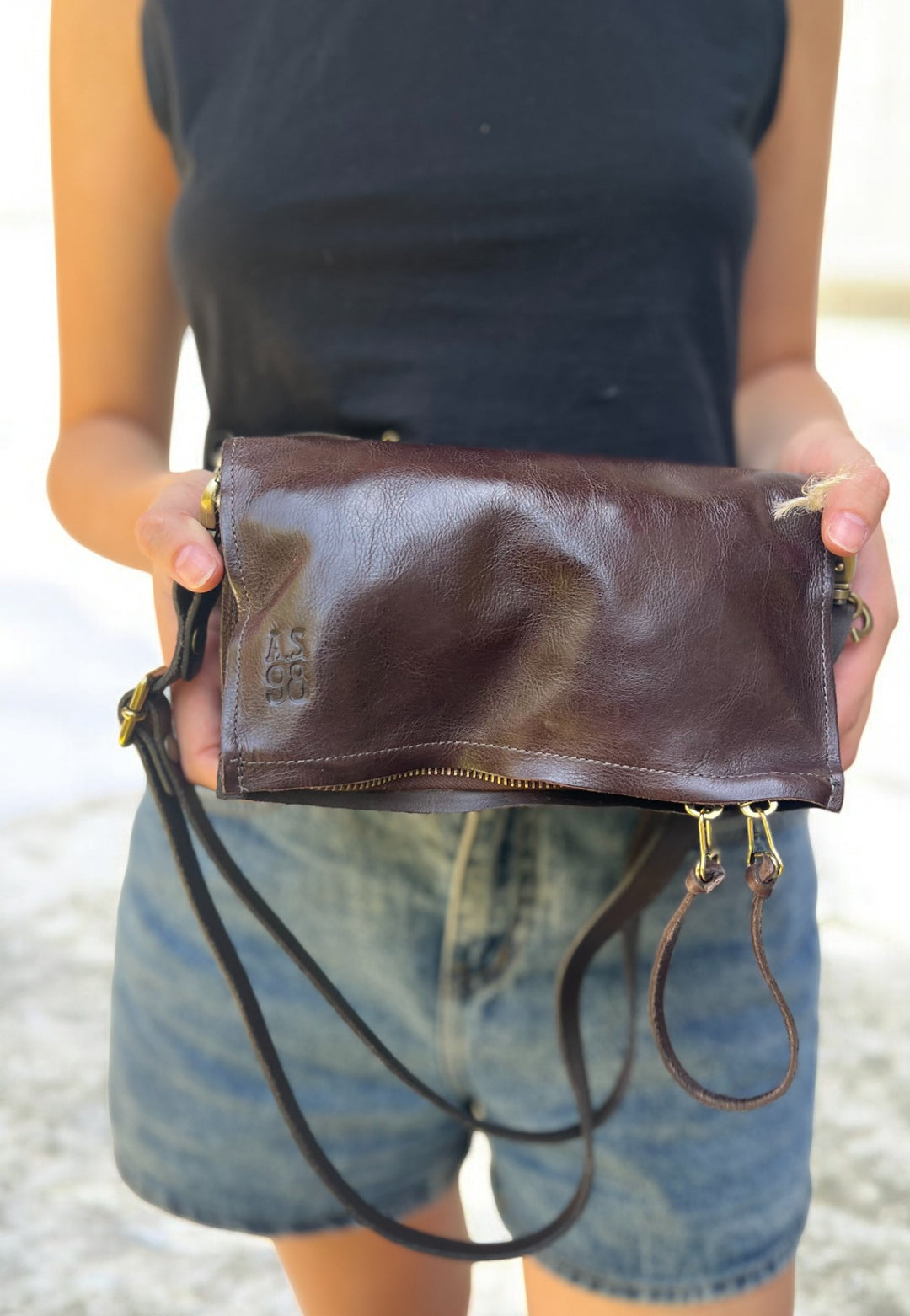 CARTERA MARGARET EBANO LISO