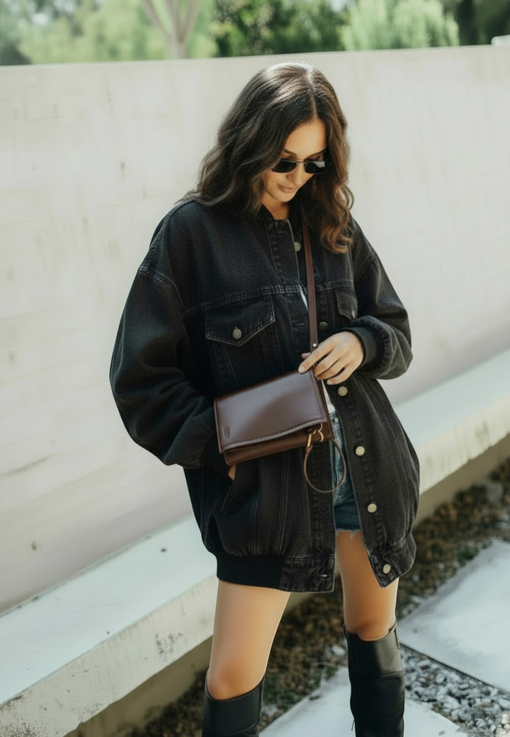 CARTERA MARGARET EBANO LISO