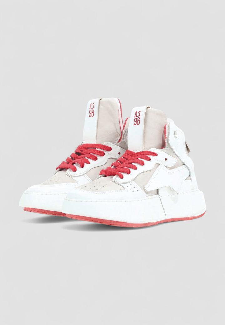 ZAPATILLA HIFI TOP BLANCO/ROJO