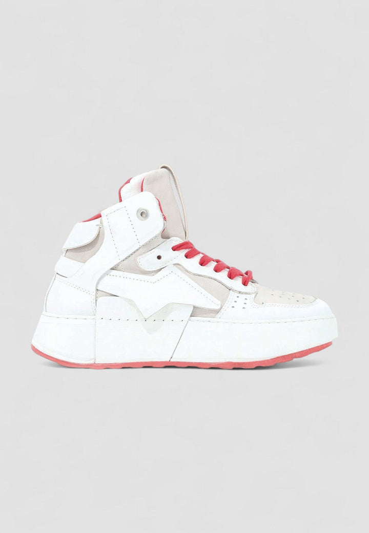 ZAPATILLA HIFI TOP BLANCO/ROJO