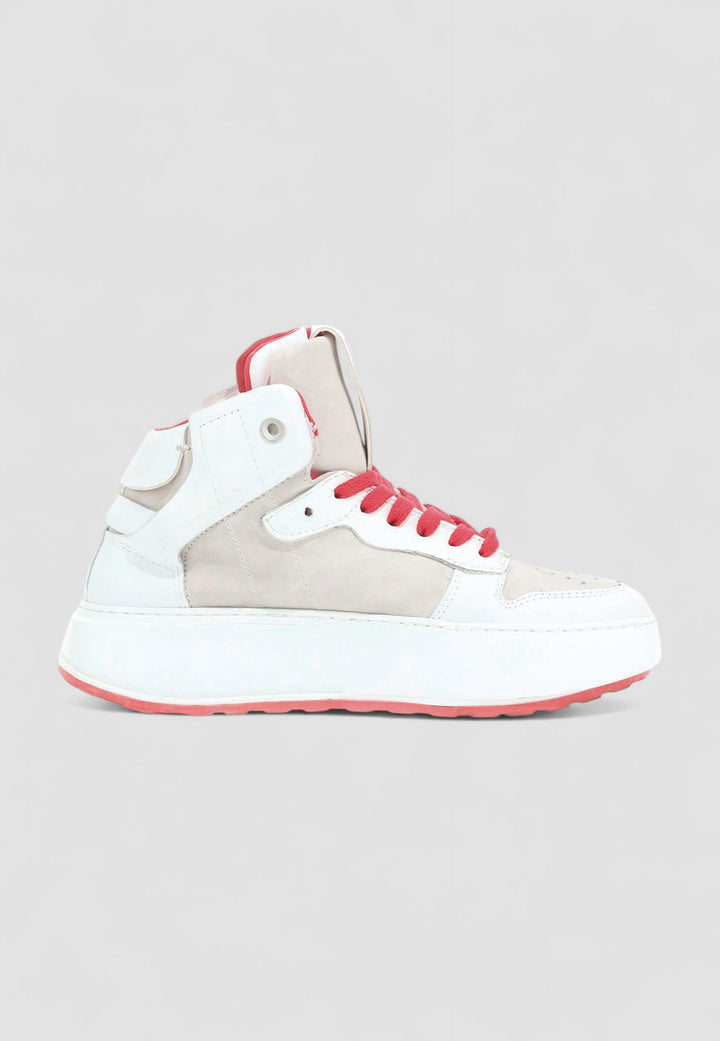 ZAPATILLA HIFI TOP BLANCO/ROJO