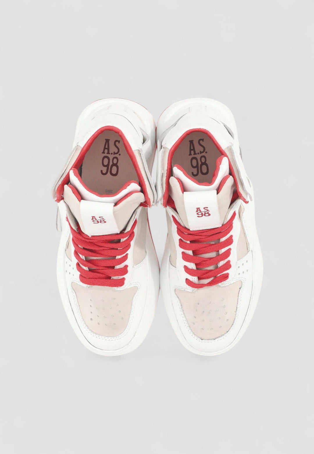ZAPATILLA HIFI TOP BLANCO/ROJO