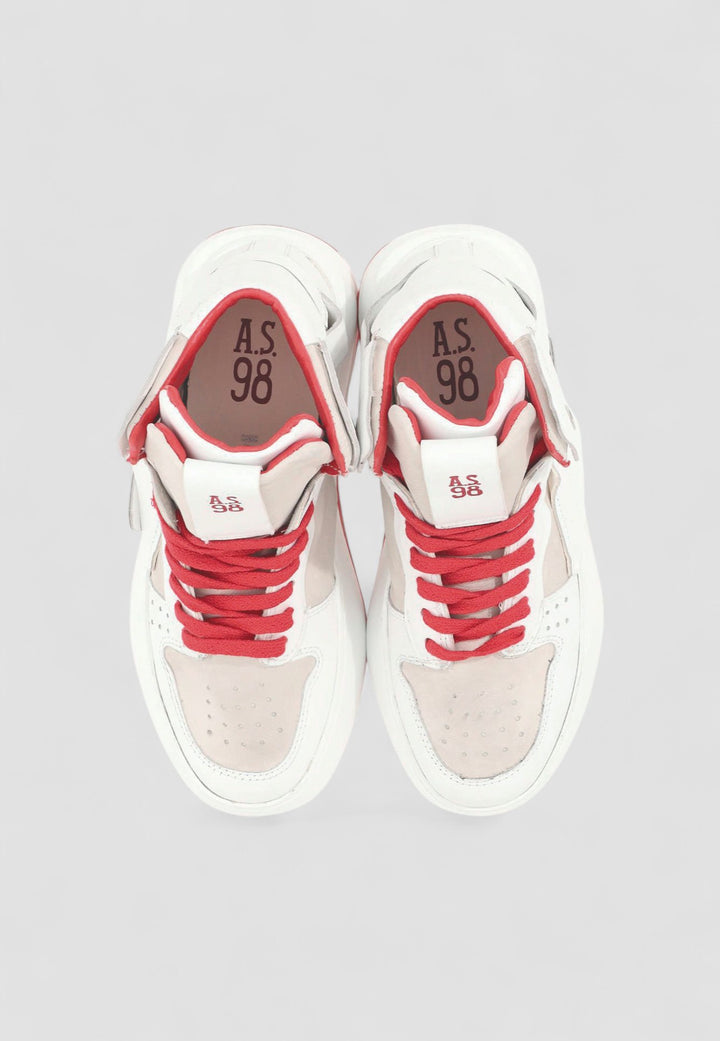 ZAPATILLA HIFI TOP BLANCO/ROJO