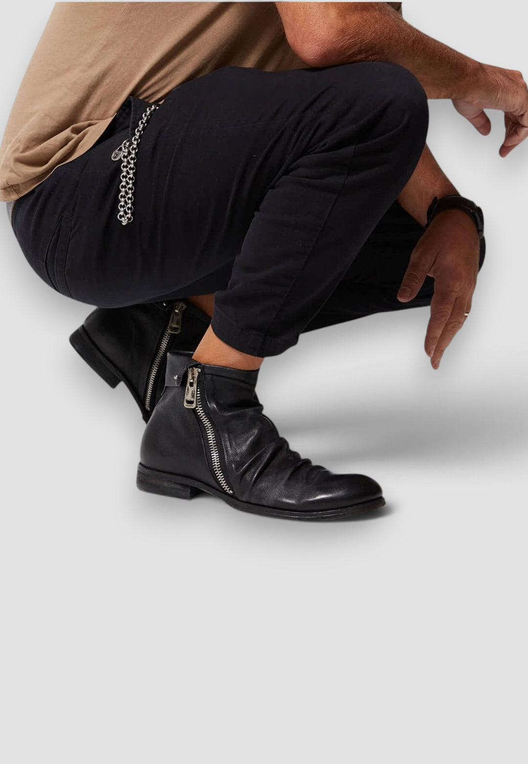 BOTIN ZIPPER NEGRO